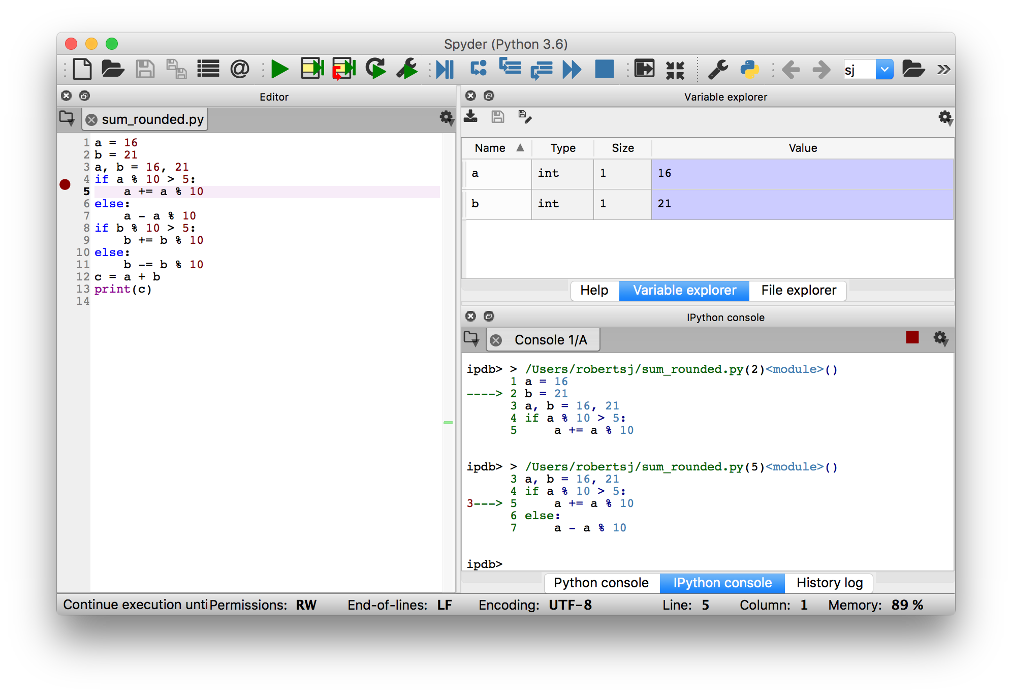 Step 5 - Jump to the Breakpoint